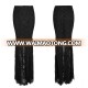 WQ-344 Gothic sexy women black roses lace long fishtail skirts