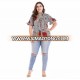 Plus Size 6xl 7xl Overlay Floral Print Summer Blouse Shirt Women Clothing Summer Loose Casual Office Tops Oversized Blusas